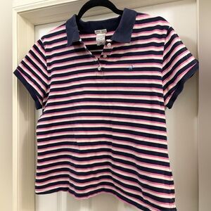 Striped Polo Shirt Women’s XXL good condition fun stripes great with jeans